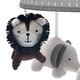 preview thumbnail 2 of 2, Lambs & Ivy Urban Jungle Gray/Brown Lion & Elephant Musical Baby Crib Mobile