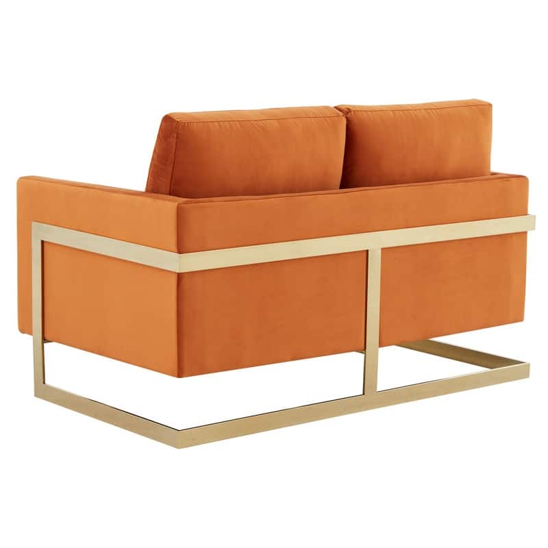 Lincoln Velvet 2-Seater Sofa with Foam Cushions Pocket Spring Stainless Steel Base Removable Cushion Fully Assembled