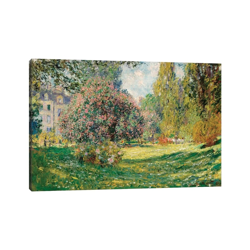 iCanvas "Landscape-The Parc Monceau" by Claude Monet Canvas Print