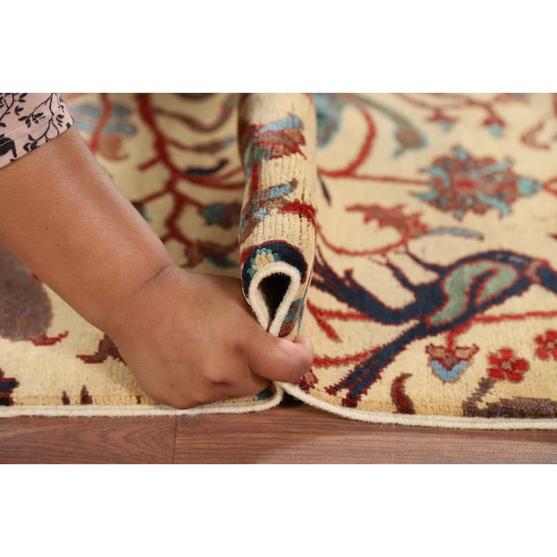 Animals Design Ziegler Oriental Accent Rug Hand-Knotted Wool Carpet - 2'1" x 2'11"