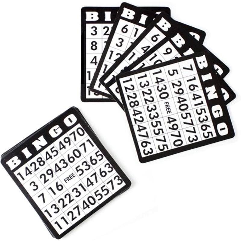 GSE™ Multi-Color Bingo Game Cards, Reusable Bingo Sheets. Family Bingo Game Accessories