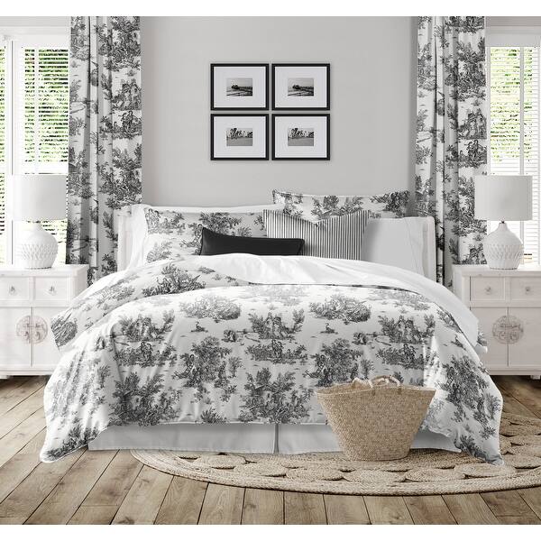 Couette en microfibre à motifs géométriques Bouclair