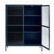 preview thumbnail 5 of 5, Rye Studio Brianne Modern Metal & Glass 55" Display Cabinet