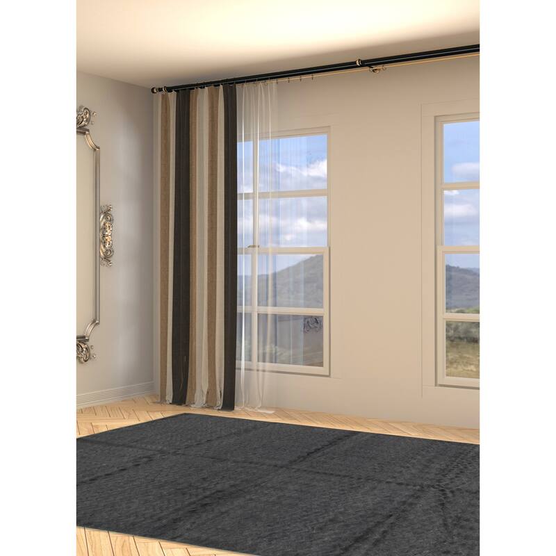 ECARPETGALLERY Hand-knotted Tangier Grey Wool Rug - 6'8 x 9'8