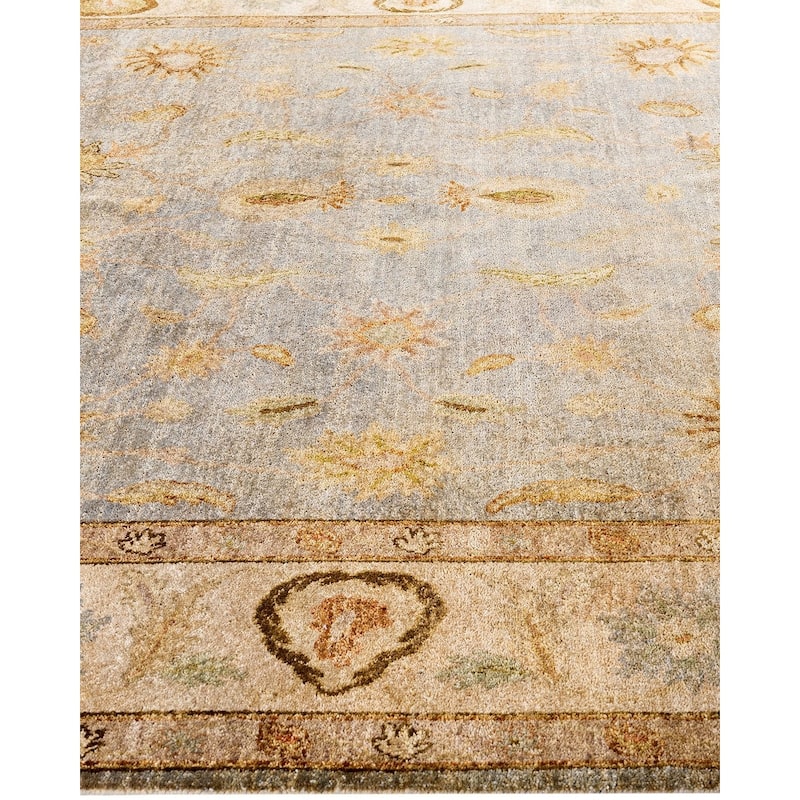Oushak One-of-a-Kind Handmade Area Rug, Gray - 7' 10" x 10' 1"