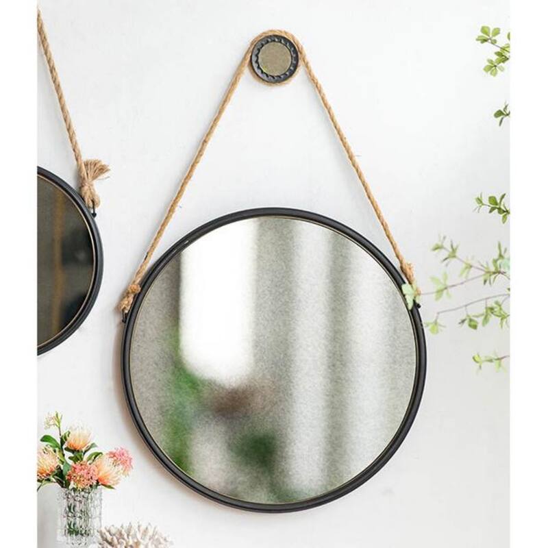Round Metal Wall Mirror