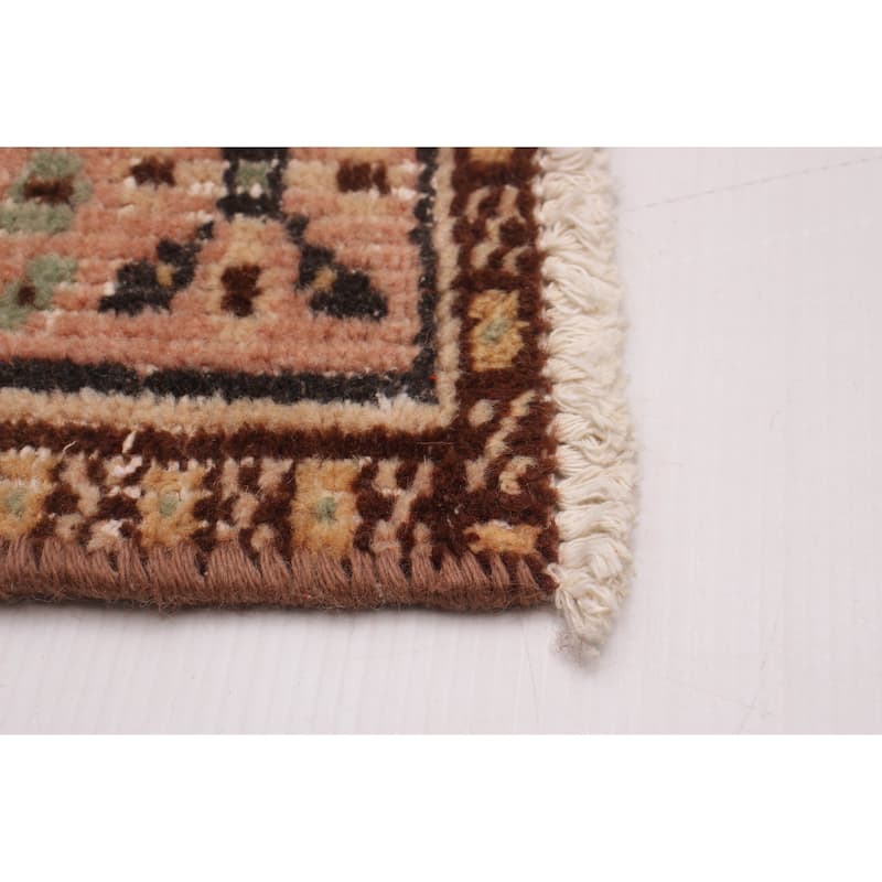 ECARPETGALLERY Hand-knotted Melis Vintage Cream Wool Rug - 5'5 x 8'5
