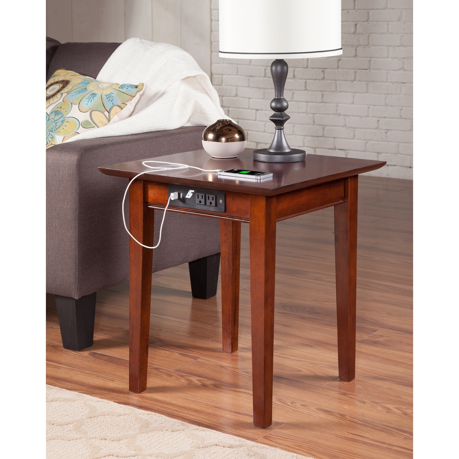 Nantucket chair side best sale table with charging station