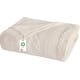 preview thumbnail 5 of 31, Delara Organic Cotton Throw Blanket 50x70 inches, GOTS Certified Cable Knitted Throws Blanket for Sofa Couch Bed, Baby Nursery Ivory