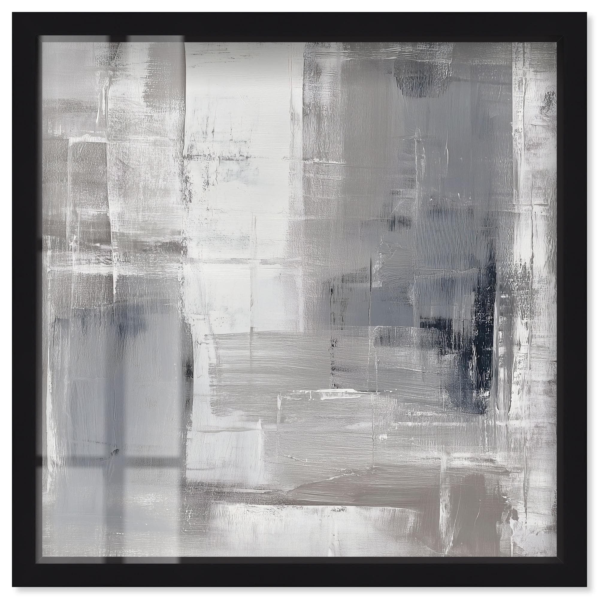 Silver Symphony II Minimalist Wall Art Shadowbox Print by Art Remedy