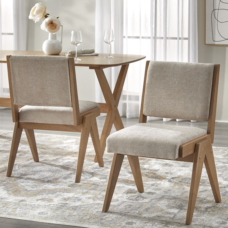 Lifestorey Baywood 6-Piece Solid Wood Dining Set with Bench