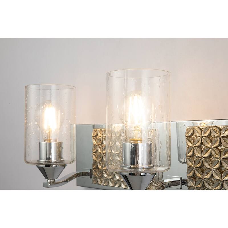 Chrome 3 Light Vanity Bath Bar in Silver
