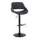 preview thumbnail 54 of 144, Silver Orchid Svellingen Adjustable Bar Stool with Rounded T Footrest - Set of 2