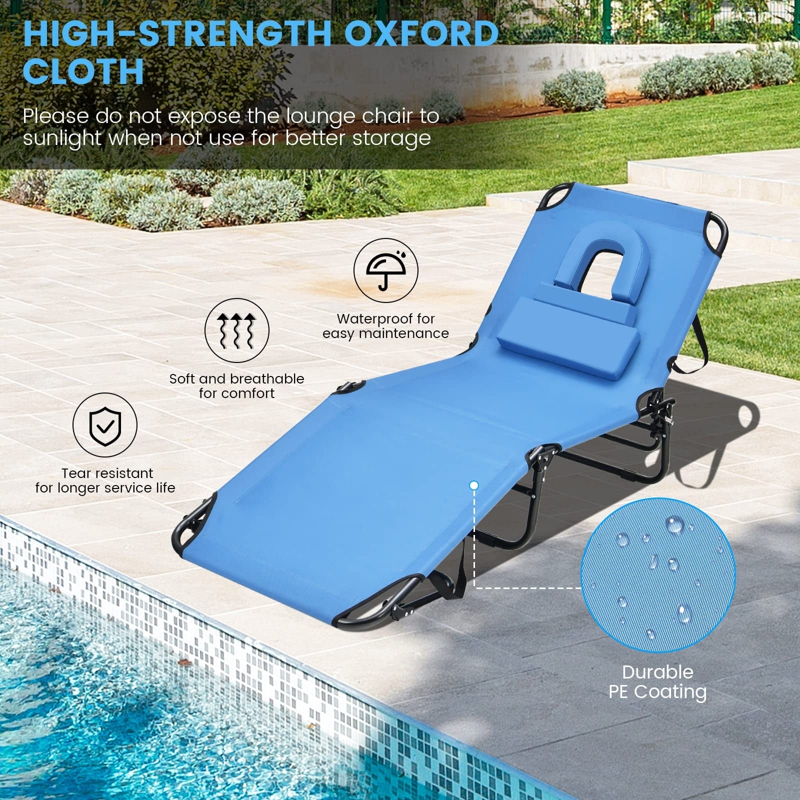 Lay out chair new arrivals with face hole