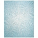 preview thumbnail 56 of 89, SAFAVIEH Evoke Juli Abstract Boho Burst Rug 8' x 10' - Aqua/Ivory - Rectangle