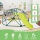 preview thumbnail 18 of 23, Kids Climbing Dome with Slide and Fabric Cushion for Garden Yard - 96" x 72" x 36" (L x W x H)