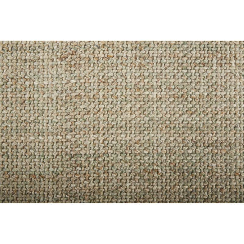 Siona Space Dyed In/Outdoor Flatweave, Dusty Blue, Area Rug - 2' x 3' Oval - Olive Green