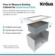 preview thumbnail 27 of 158, KRAUS Standart PRO Undermount Single Bowl Stainless Steel Kitchen Sink