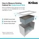 preview thumbnail 12 of 31, KRAUS Undermount 32 inch 1-Bowl Stainless Steel Kitchen Sink