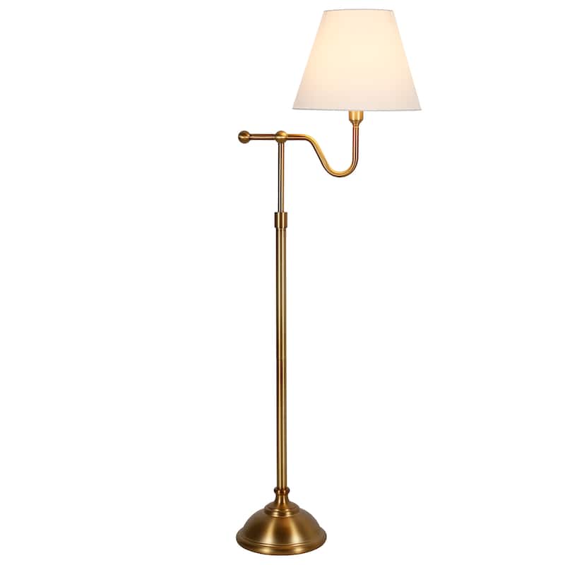 Wellesley Blackened Bronze Floor Lamp with Empire Shade