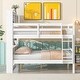 preview thumbnail 12 of 16, Grey Full Over Full Bunk Bed with Bookcase Headboard, Converts to Two Beds