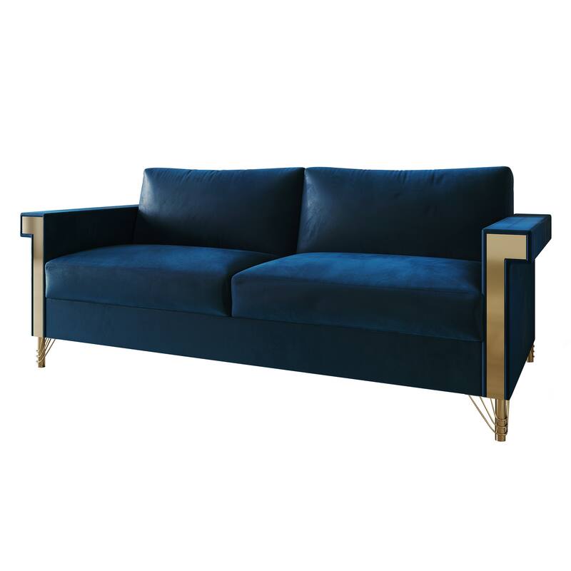 CraftPorch Glam Velvet Upholstered 2-Piece Living Room Set
