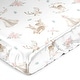preview thumbnail 1 of 4, Sweet Jojo Designs Woodland Deer Floral Girl Satin Fitted Crib Sheet Pink Green Boho Watercolor Bohemian Animal Shabby Chic