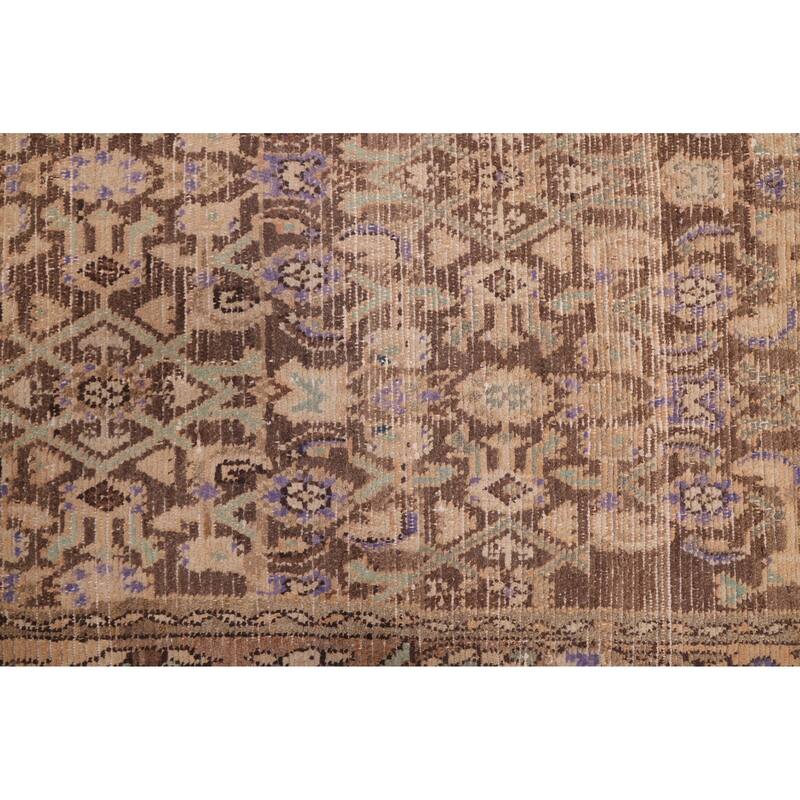 ECARPETGALLERY Hand-knotted Antalya Vintage Brown Wool Rug - 3'7 x 11'4