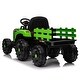 preview thumbnail 34 of 81, Ride on Tractor with Trailer,12V Battery Powered Electric Tractor Toy w/Remote Control Green