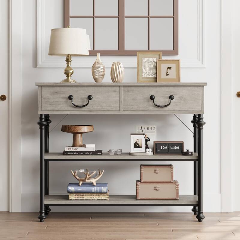 Console Table with Drawers