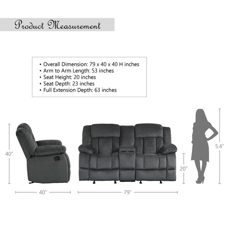 Brooks 2-Piece Reclining Living Room Set