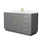 Option Dark Gray / White Quartz Top / Brushed Gold