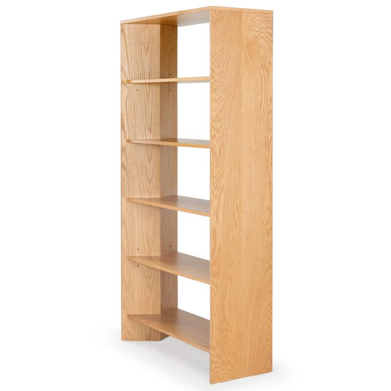SAFAVIEH Couture Norrington Wood 5 Shelf Bookshelf - 38"W x 15"D x 76"H