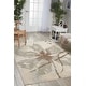 preview thumbnail 10 of 25, Nourison Euphoria Abstract Floral Area Rug 5'3" x 7'3" - Ivory/Beige - Rectangle