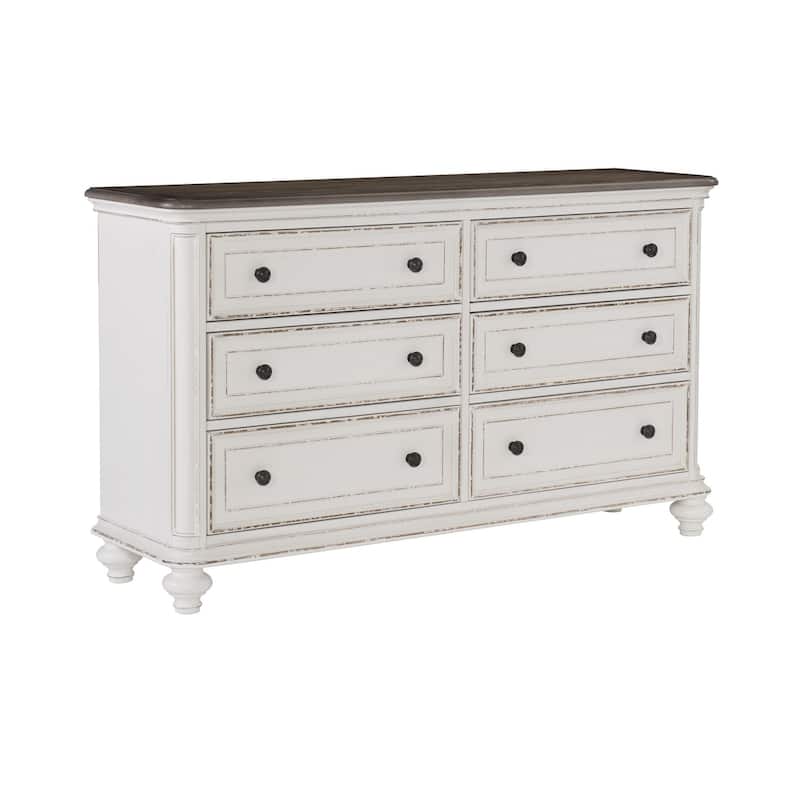 Milena 4 Piece White Gray Traditional Fabric Upholstered Tufted Panel Bedroom Set