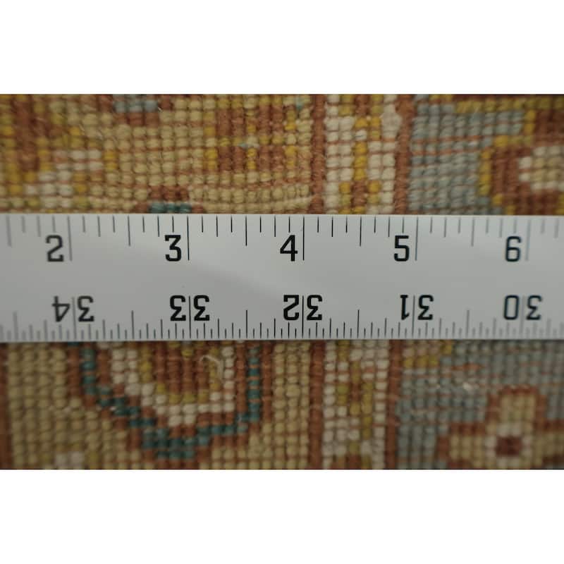 Hand Knotted Oriental 100% Wool Carpet Traditional Floral Navy Blue & Blues Ziegler Area Rug - 3' 3'' X 2' 0''