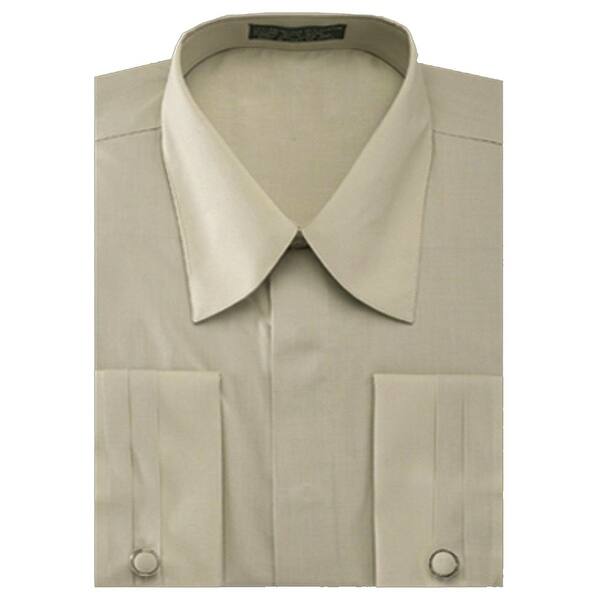 Shop Men S Pleated French Cuff Pat Riley Collar Dress Shirt With