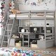 preview thumbnail 6 of 8, Twin Loft Bed with Desk & Storage