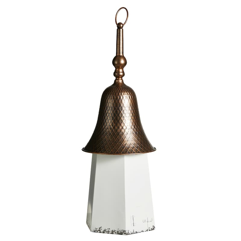 Glitzhome 24"H Bell Roof Decorative Outdoor Garden Birdhouse - 8.75''L X 8.75''W X 24.00''H