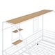 preview thumbnail 13 of 19, Twin Size Metal House Bed with Trundle