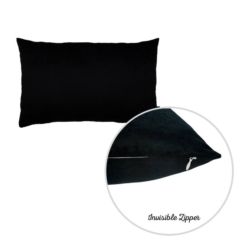 Honey Set of 2 Decorative Throw Pillow Cover Solid Color Lumbar