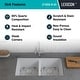 preview thumbnail 7 of 8, 32 Inch Lexicon Platinum Quartz Composite Drop-in Undermount Galaxy White - 19" W x 32" L x 9.75" H