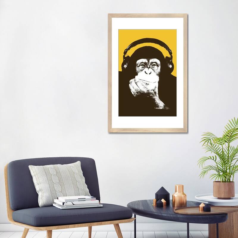 iCanvas "Headphone Monkey" by Steez