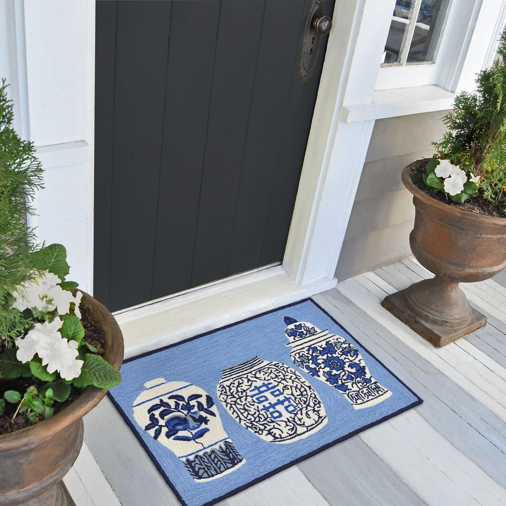 Liora Manne Frontporch Ginger Jars Indoor/Outdoor Rug