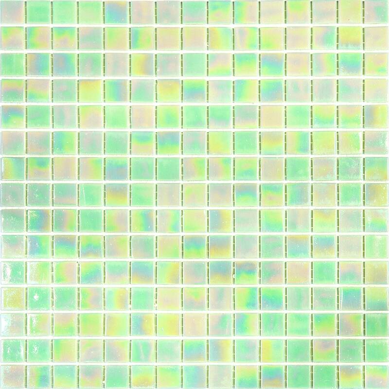 Apollo tile 12" x 12" Nacreous Glossy Lime Green Glass Tile (20 sq ft/case) - 20 Pack