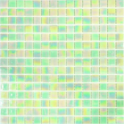 Apollo tile 12" x 12" Nacreous Glossy Lime Green Glass Tile (20 sq ft/case) - 20 Pack