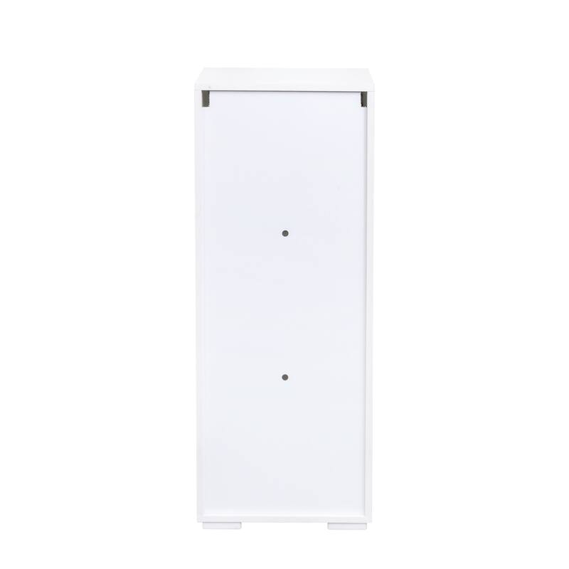 Floating Wall Cabinet Display Cabinet with Lights, Floor Storage Display Case with Glass Shelves for Living Room, Office