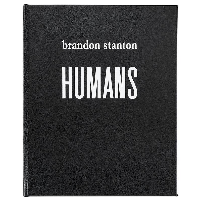 Graphic Image Humans Coffee Table Book, Leather, Black