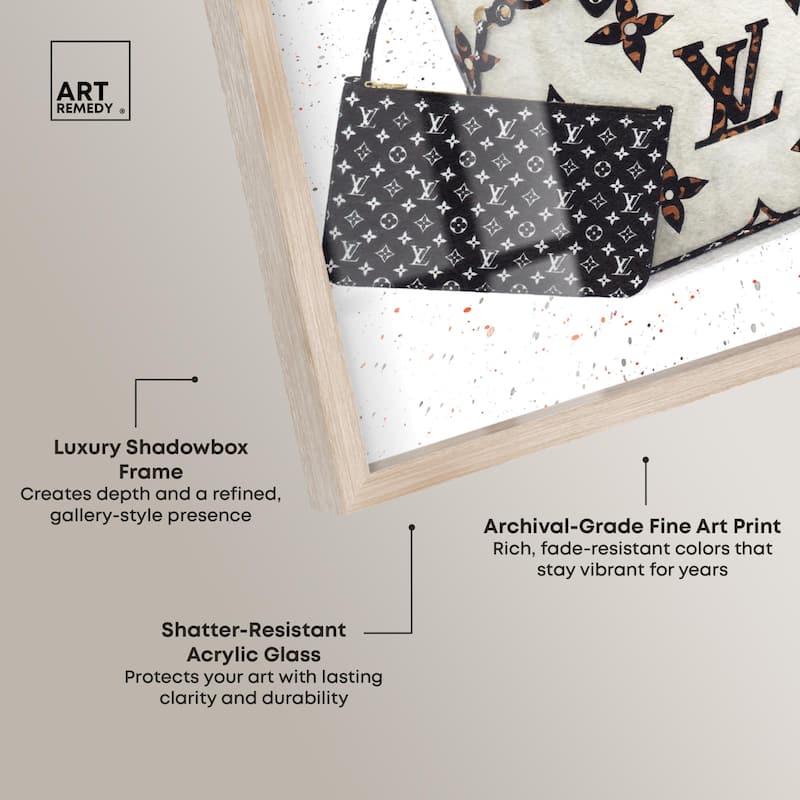 Floral Summer Bag Shadowbox by Art Remedy