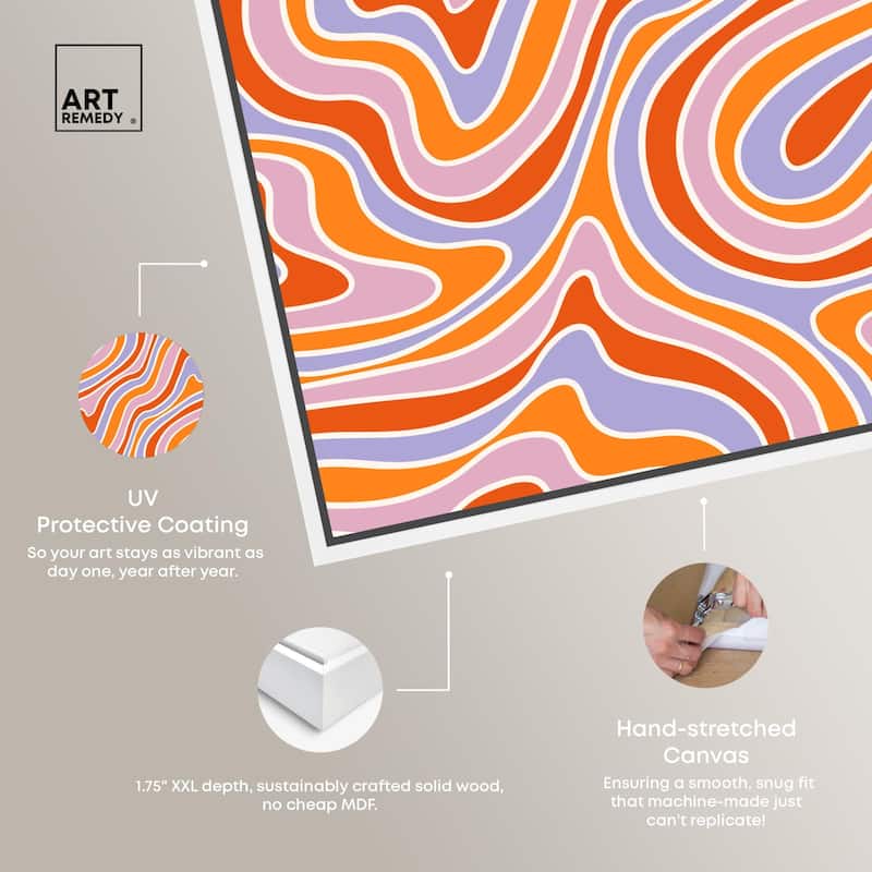 Bubble Gum Retro I Canvas by Art Remedy